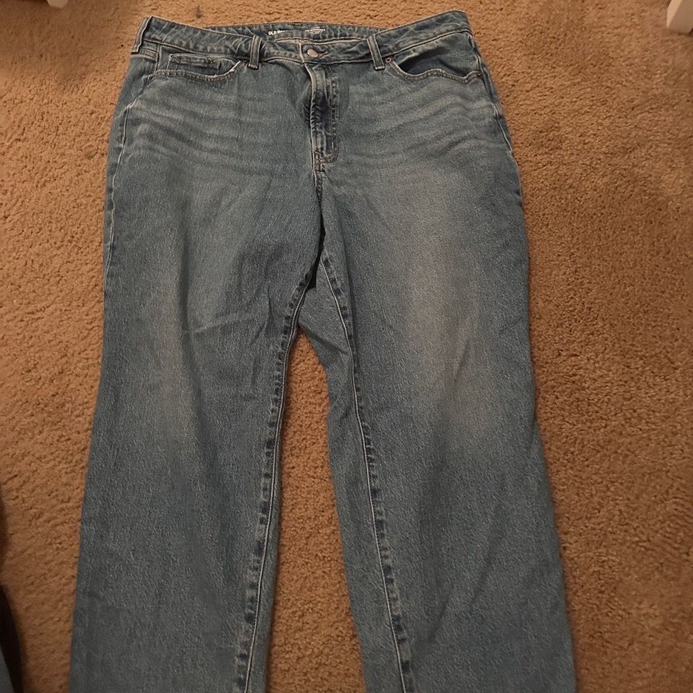 Old Navy Women's Straight Leg Jeans - Blue
